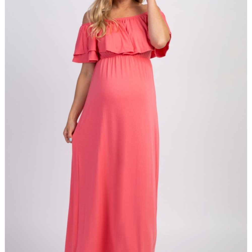Pink Blush maternity dress